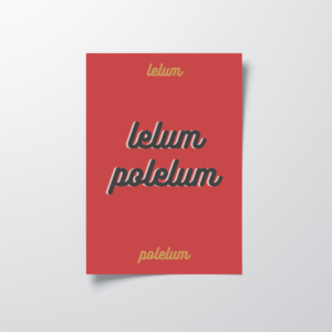Plakat kolorowy, lelum polelum