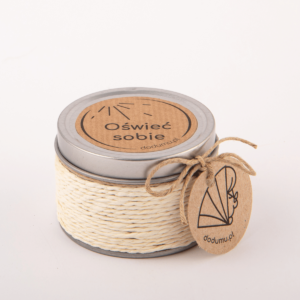 Oświeć sobie - świeczka zapachowa w puszce, waniliowa