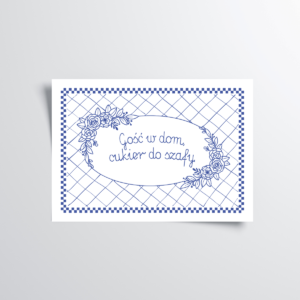 Plakaty do domu z napisami, gość w dom