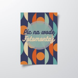 Kolorowy plakat, pic na wodę